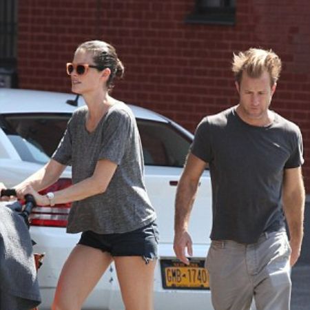 Kacy Byxbee with her actor partner, Scott Caan